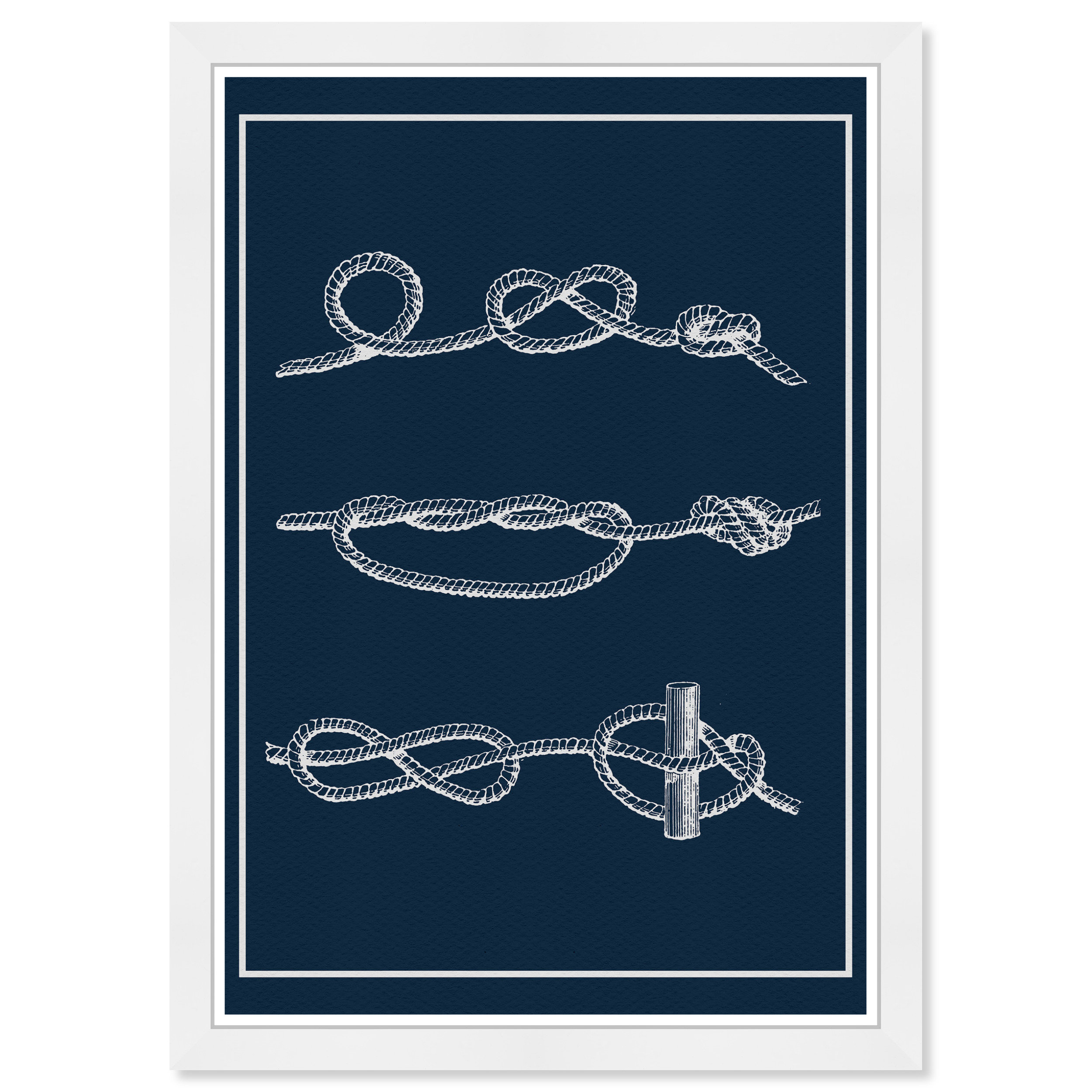 Breakwater Bay Nautical And Coastal Nautic Knots B Industrial Black ...